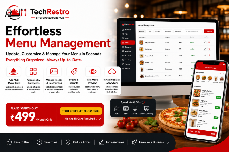 Effortless Menu Management